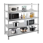 Stainless Steel Shelves, Storage Shelf 3/4-TIER Heavy Duty Rack Shelving. Fixed Price $201.50.