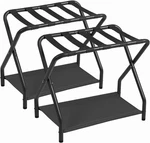Amhancible Luggage Rack, Set Of 2, Foldable Suitcase Stands For Guest Room, Meta. Fixed Price $51.24.