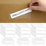 100 Pieces Label Holders Adhesive Shelf Tag With Blank Index Card, Pockets Clear. Fixed Price $10.44.