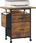 Rolling Mobile File Cabinet W/2 Drawers&open Storage Shelf Office Printer Stand. Fixed Price $37.99.
