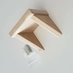 Unfinished Poplar Wood Shelf, Simple, Small, Wall Mount Trophy Display Stand. Fixed Price $15.99.