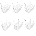 Pc White 12X6X6 Slatwall Gridwall Pegboard Narrow Deep Basket Display Rack. Fixed Price $73.99.