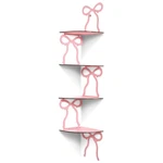 4 Tie Pink Bow Corner Shelf Wall Mounted Floating Wood Storage Sh.... Fixed Price $41.00.