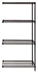 Quantum Storage Systems AD54-2448BK Wire Shelf Add-on Kit Black 54IN. Fixed Price $556.59.