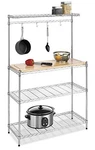 Whitmor Supreme Baker Rack Food Safe Removable Wood Cutting Board - Chrome. Fixed Price $71.01.