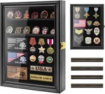 Piaohao Premium Challenge Coin Display Case, Lockable Military Shadow Box With. Fixed Price $72.72.