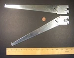 One Piece Fixture #512AA-12" Adjustable Angle (15,30,45,60) Shelf Bracket, Zinc. Fixed Price $7.95.