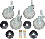 Nexel Industries 500591 Set Of 4 Polyurethane Swivel Wheel Casters 5" Diameter. Fixed Price $70.20.