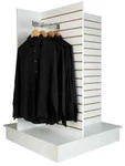 4-WAY White Slatwall Merchandiser Econoco WDSWP36WH. Fixed Price $604.38.