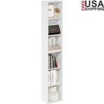 Tall 6-SHELF Bookcase Modern Design Open Storage Space Saving Display Unit New. Fixed Price $41.85.