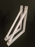 (lot Of 2) Closet Pro RP-0046-WT 10.25 In. Steel Shelf Bracket, White. Fixed Price $15.00.