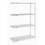 Nexel Chrome Wire Shelving Add-on 42"W 24"D 86"H. Fixed Price $198.19.