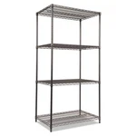 Alera Wire Shelving Starter Kit 4SHELF 36X24X72 Black Anthracite ALESW503624BA. Fixed Price $182.23.