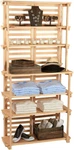 Wooden Baker's Rack 6 Shelf Retail Floor Display Merchandiser 70 X 34. Fixed Price $299.95.