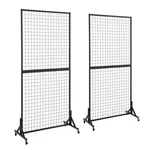 Ouduck 2 Packs 3' X Grid Wall Panels Standing Wire 6', Black. Fixed Price $248.49.
