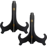 Wooden Plate Stand Easel 12 Inch Black Pack Tabletop Display Holder. Fixed Price $36.45.