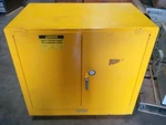 22 Gal Steel Freestanding Edsal Flammable Safety Double-door Storage Cabinet. Fixed Price $500.00.
