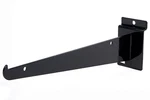 Store Display Fixtures 4 New Slatwall Shelf Brackets 12" Black. Fixed Price $14.50.