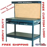 Workbench Garage Table Storage Hobby Steel Fits Husky Dewalt Edsal Drawer. Fixed Price $299.99.