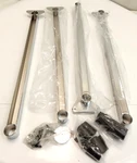 Quantum Storage Systems SDMB24C Security Door Mounting Bar (4) 24" Chrome 1 Set. Fixed Price $79.99.