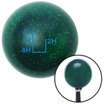 Blue Pattern 54N Green Metal Flake Knob W/ M16X1.5 Insert Shifter. Fixed Price $89.95.