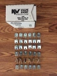 Knape & Vogt 238 Anochrome Finish Shelf Support Clips 36 Pieces New Lot Of. Fixed Price $18.75.