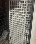 8 Metal Gridwall Display Panels W/ Floor Stand Base & Assorted Hooksgreat Deal. Fixed Price $125.00.
