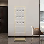 Mobile 5-TIER Champagne Glass Display Rack With Casters Gold Finish. Fixed Price $70.43.