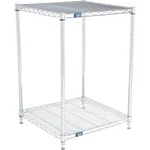 Nexel Shelf Chrome Esd Wire Shelving Unit Starter 24""W 24""D 34""H. Fixed Price $143.99.