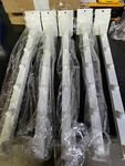 Qudain 5PC White 16" 6-BALL Slatwall Waterfall Displays Retail. Fixed Price $25.00.
