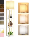 Floor Lamp With Shelves, Modern Corner Display Standing Column Shelf Eta.... Fixed Price $59.04.
