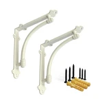 Nach Half Round Wall Mount Shelf Bracket, Decorative Brackets For Shelving,. Fixed Price $41.46.
