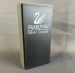 Swarovski Silver Crystal Retail Store Display Stand Black Logo Showcase. Fixed Price $25.00.