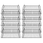 Gridwall Flat Display Shelf 24'' X 12'' Gloss Black 10 Pcs. Fixed Price $149.50.