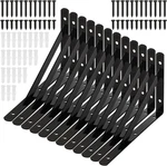 12 Pack Heavy Duty Shelf Brackets, 8 In X 5 Wall Mount Steel Bracket,. Fixed Price $25.49.