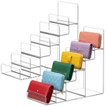 Kathfly 2 Pack 6-TIER Acrylic Display Stand For Purses & Wallets, Clear Riser.... Fixed Price $43.28.