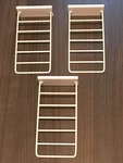 Slat Wall Metal Wire Store Display Shelf - Off White 3" X 6" Qty. Fixed Price $28.04.