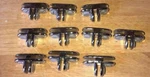 10 Pcs Chrome Way Glass Cube Connector 3/16" Tempered Shelf Clips. Fixed Price $36.00.