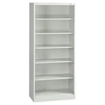 Tennsco BC18-84 Light Grey 6-SHELF Bookcase, All Welded Steel 84"X36". Fixed Price $593.99.