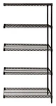 Quantum Storage Systems AD54-2448BK-5 Wire Shelf Add-on Kit Black 54IN. Fixed Price $658.84.