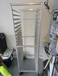 New Age Industrial Aluminum Full Height End Load Bakery Rack Size Pans. Fixed Price $150.00.