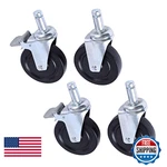 Alera Optional Casters For Wire Shelving 600 Lbs./caster Gray Set Of 4. Fixed Price $68.21.