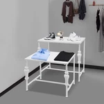 Industrial Retail Table Display Stand Bag Rack Shoes Shelves. Fixed Price $115.13.