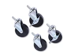 Optional Casters For Wire Shelving, 125 Lbs./caster, Black, 4/SET. Fixed Price $19.99.