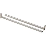 S840181 National 30 In. To 48 Adjustable Closet Rod, Satin Nickel. Fixed Price $45.35.