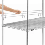 Metro Rack 48" X 4" Removable Chrome Metal Wire Side Wall Storage Shelf Ledge. Fixed Price $19.50.