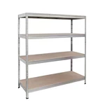 Basics Series 4-TIER Galvanized Steel Garage Storage Shelving Unit, Silver, Hdf. Fixed Price $128.79.