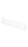 Lot Of 2 White Cd Dvd Cassette Shelves Shelf 48 X 6 " Slatwall & Wire Grid. Fixed Price $46.97.