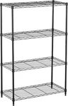 Heavy Duty 4-TIER Wire Shelving Unit For Garage, Pantry, And Plant Storage. Fixed Price $168.99.