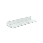 Azar Displays Clear Acrylic Shelf For Pegboard & Slatwall 20" X 4" 2", 4-PACK. Fixed Price $71.65.